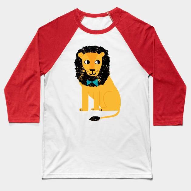 Lion Baseball T-Shirt by wacka